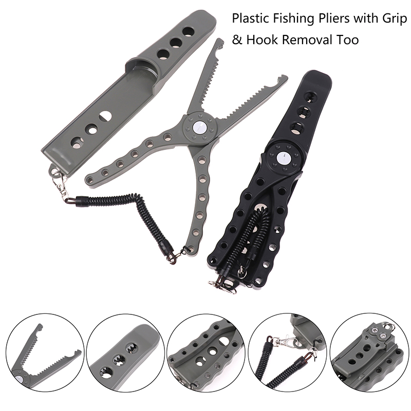 Fishing Equipment Price - 【F】プラスチック製フィッシングプライヤー、グリップ付きフックリムーバー、耐久性のあるナマズ用グリッパー、滑り止めハンドルとランヤード付き