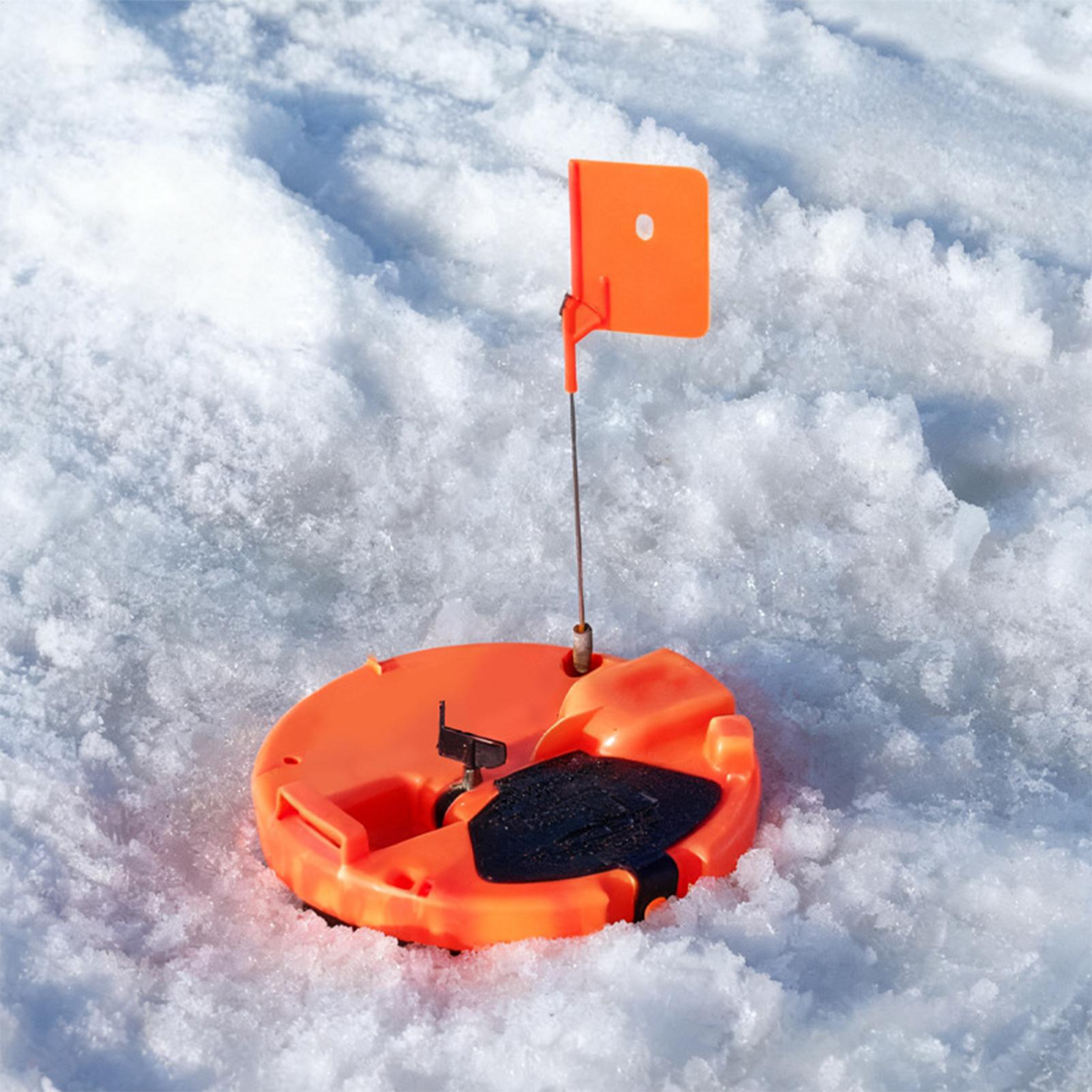 Ice Fishing Tip Up - 信号旗付き自動氷釣りティップアップ、耐凍・保温設計、冬の釣り、湖、川、初心者向け