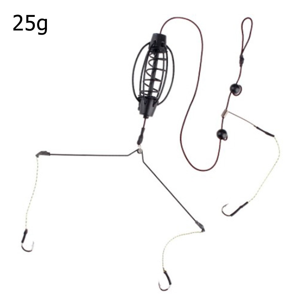 1 個鯉釣りフィーダーヨーロッパ鯉釣りケージフックリグセット - Fishing Equipment Carp のレビューと価格