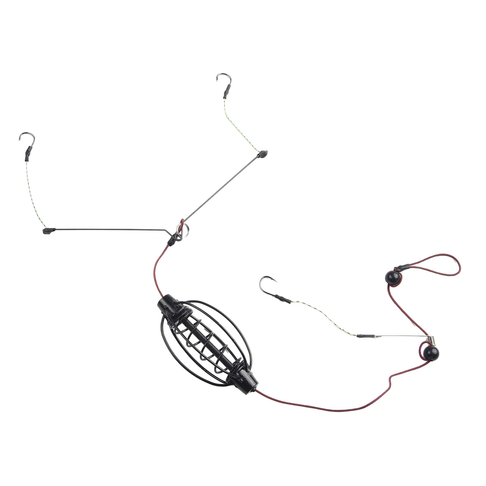 1 個鯉釣りフィーダーヨーロッパ鯉釣りケージフックリグセット - Fishing Equipment Carp のレビューと価格
